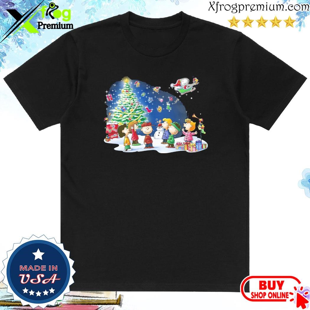 Official Snoopy and Woodstock hat santa give gifts to you merry christmas shirt