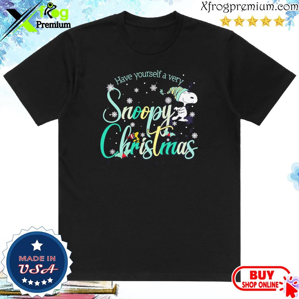 Official Snoopy and Woodstock hat santa have yourself a very Snoopy christmas shirt