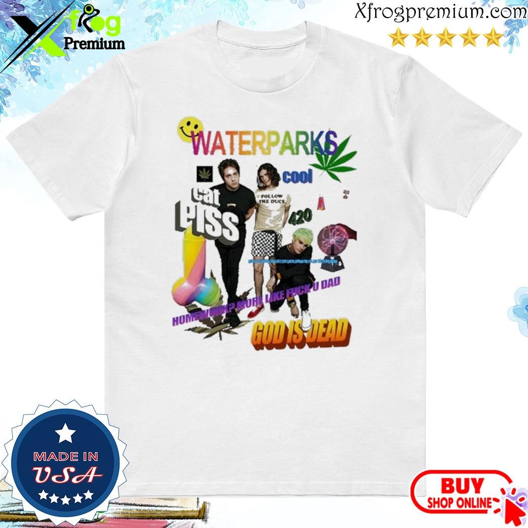 Official Spencers Waterparks Cat Piss Cool God Is Dead-youth shirt