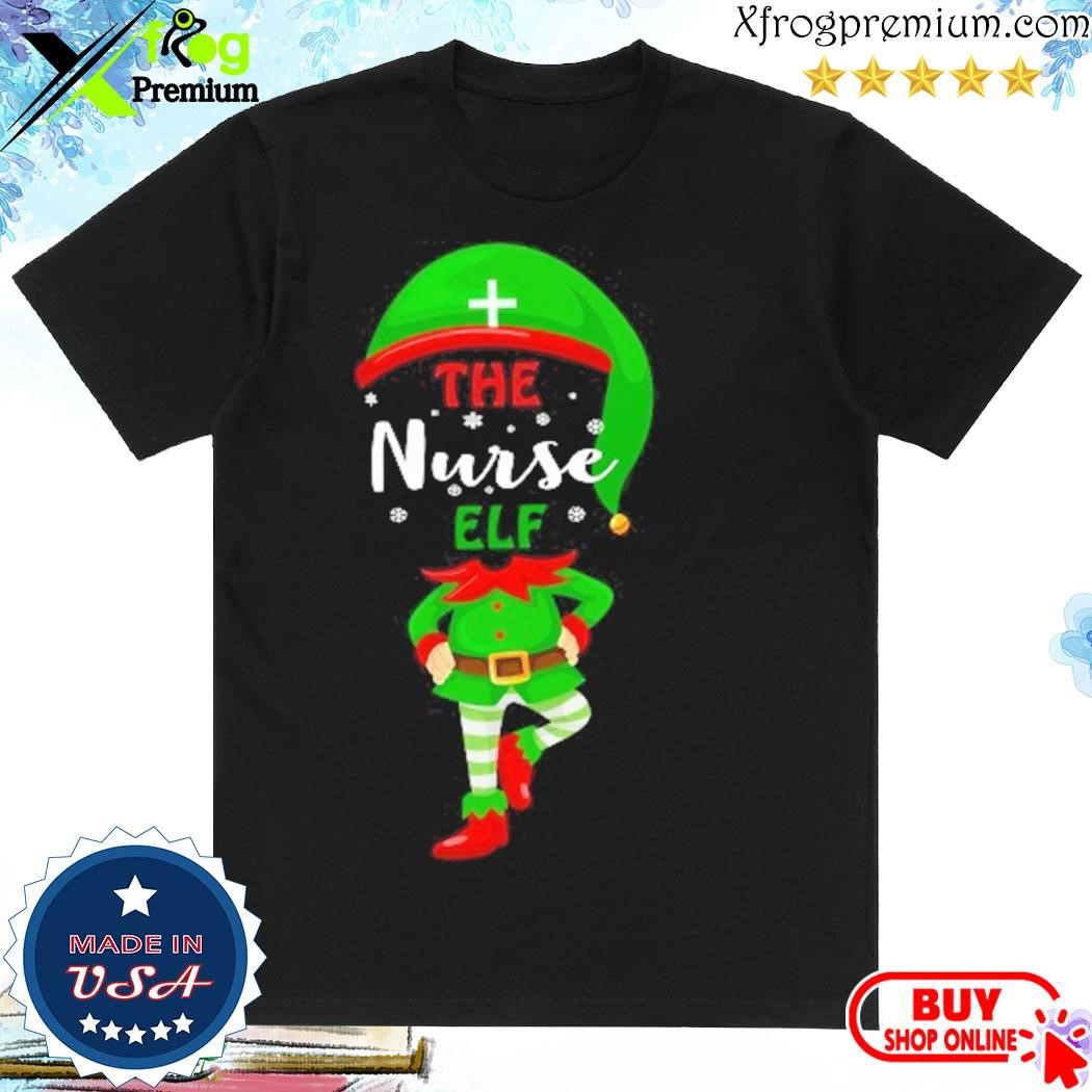 Official The nurse elf merry christmas shirt