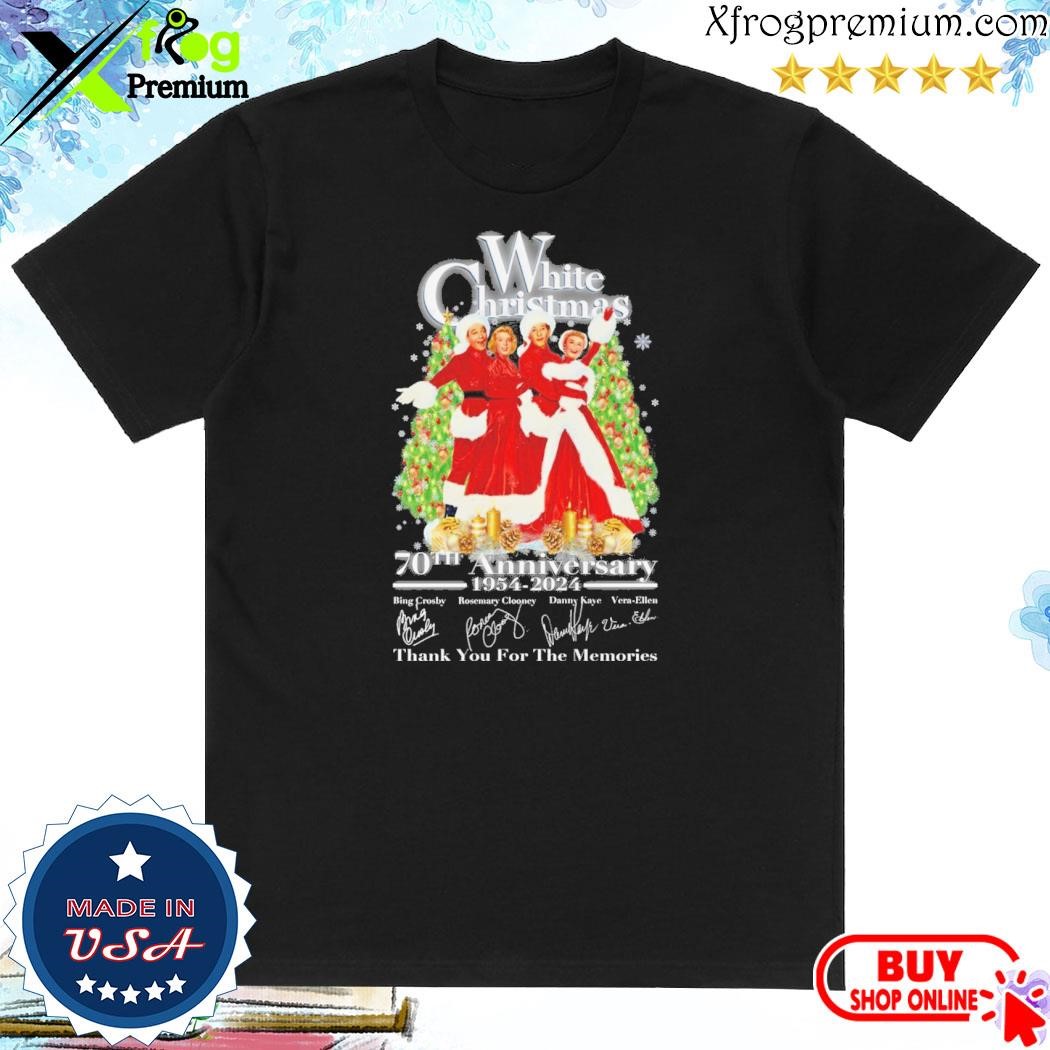 Official White Christmas 70th anniversary 1954 – 2024 thank you for the memories shirt