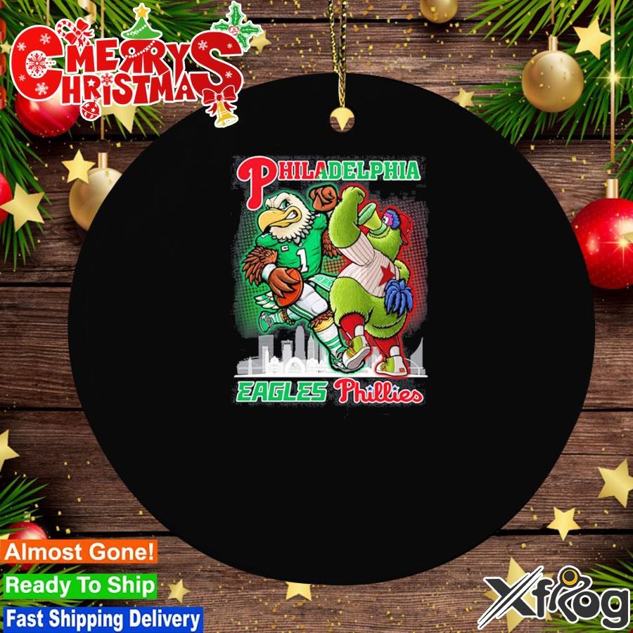 Philadephia Eagles And Phillies Mascot T Ornament