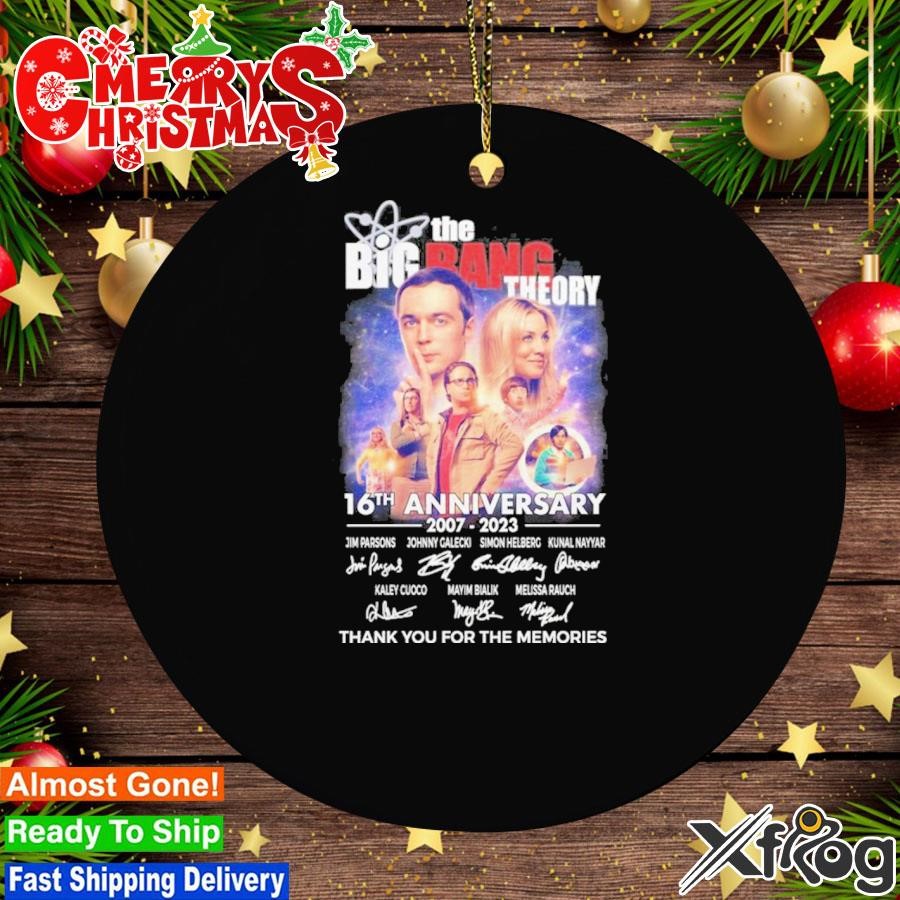 The Big Bang Theory 16th Anniversarry Thank You For The Memories Signatures Ornament