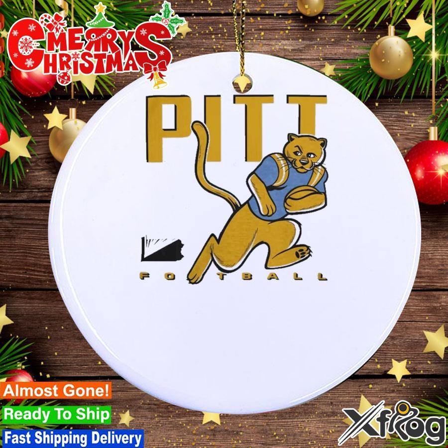 Vintage Pitt Panthers Football ROC Tee Pittsburgh Panthers Ornament