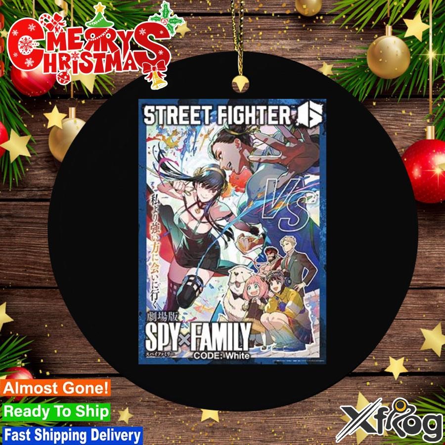 Spy x family code white movie x street fighter 6 collaboration project yor  vs chun-lI Ornament, hoodie, sweater, long sleeve and tank top