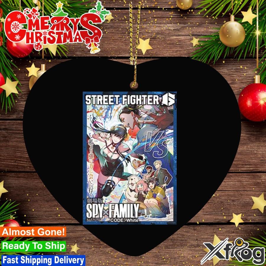 Spy x family code white movie x street fighter 6 collaboration project yor  vs chun-lI Ornament, hoodie, sweater, long sleeve and tank top