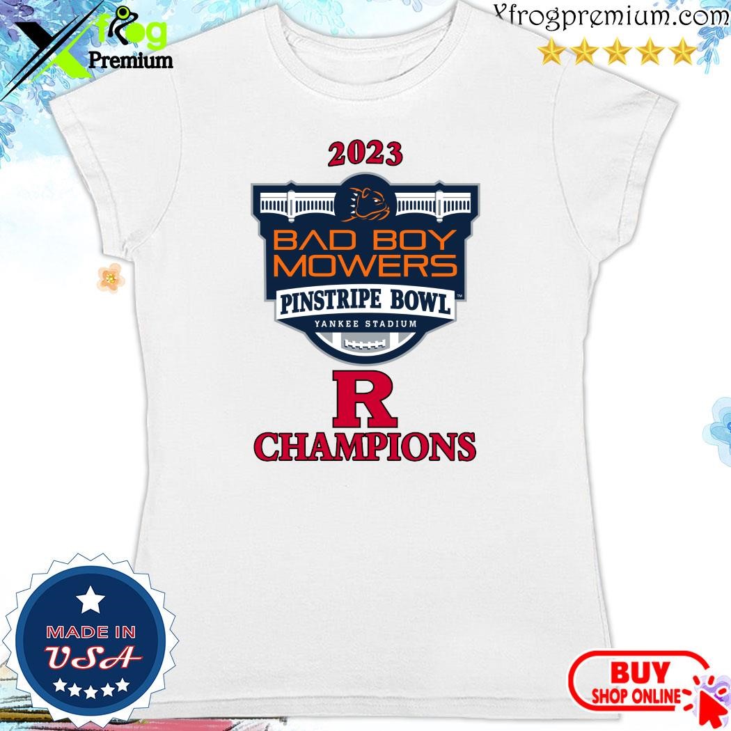 Design 2024 Rutgers Scarlet Knights Champions 2023 Pinstripe Bowl T