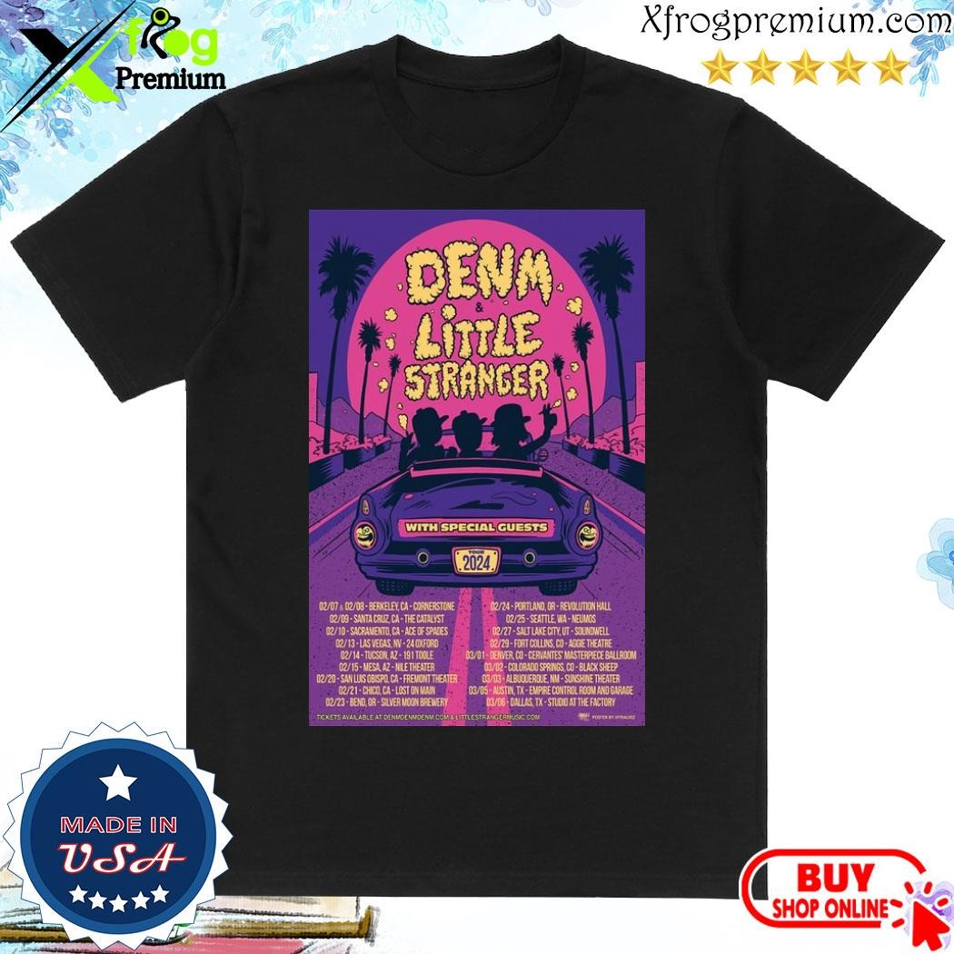 Official 2024 Denm & Little Stranger Tour Poster Shirt, hoodie, sweater