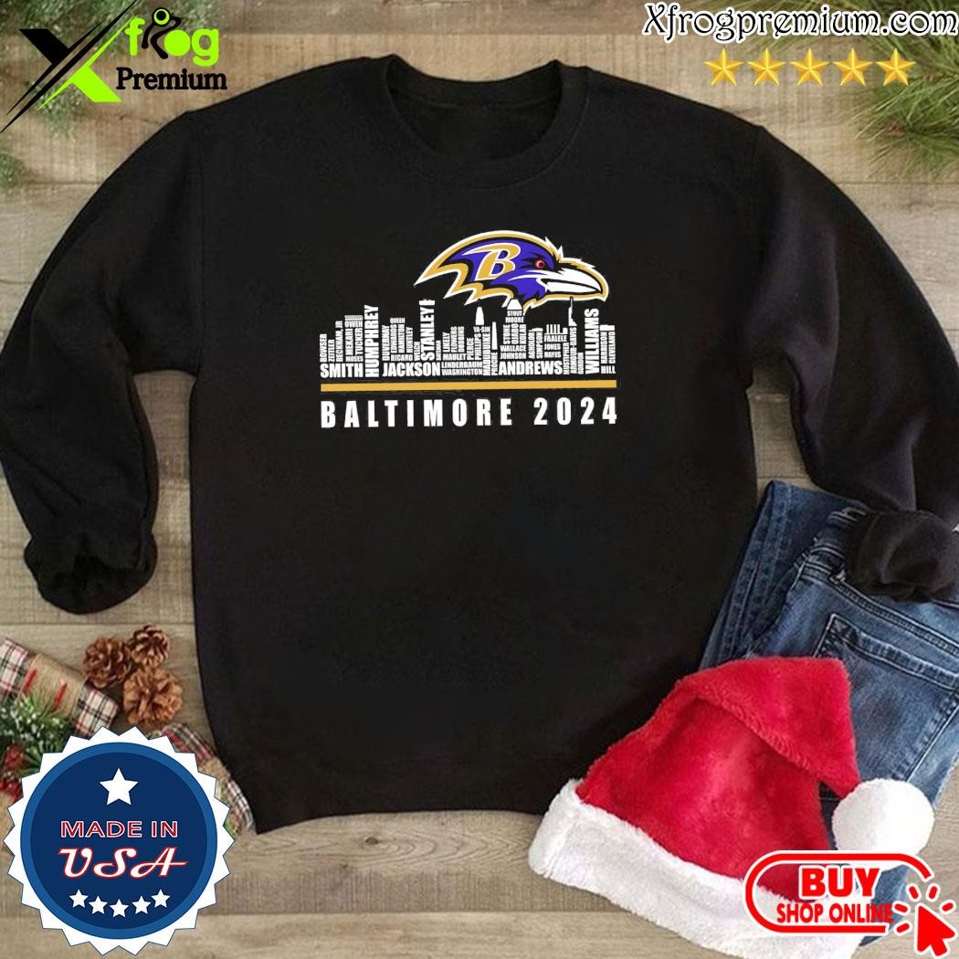 Official Baltimore Ravens City Baltimore 2024 Logo Shirt Hoodie   Official Baltimore Ravens City Baltimore 2024 Logo Shirt Weatshirt 