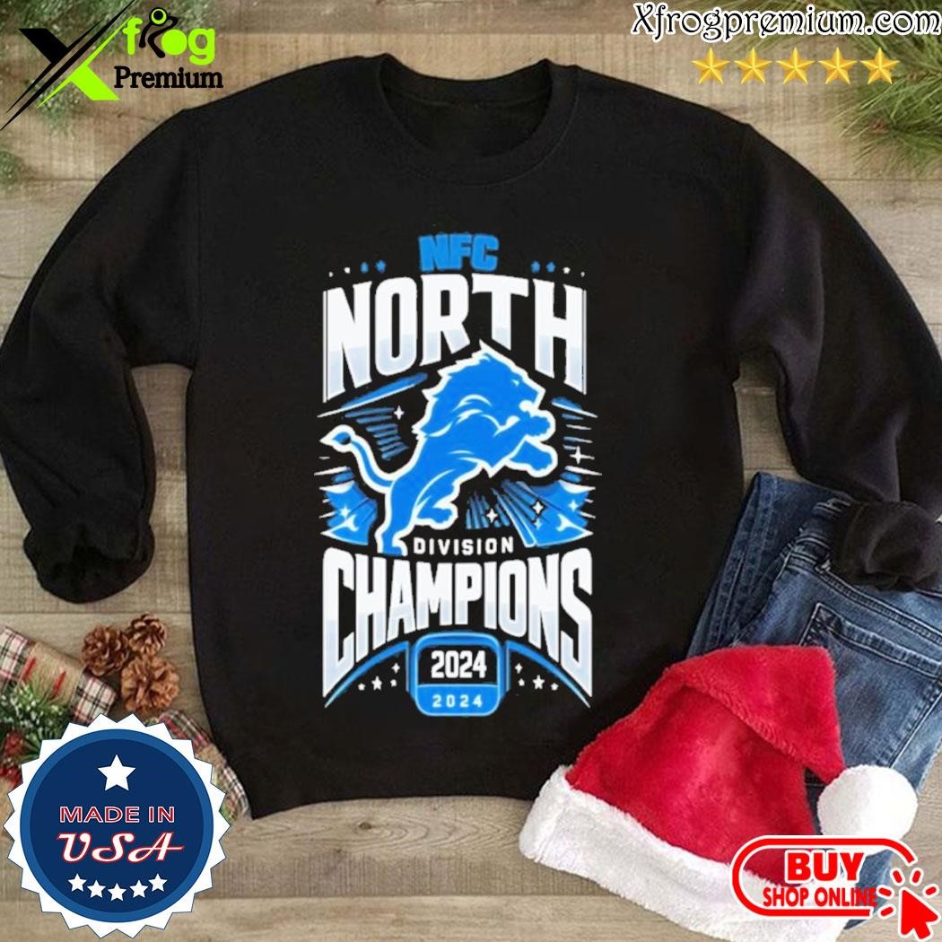 Official Detroit Lions Nfc North Division Champions 2024 T-shirt ...