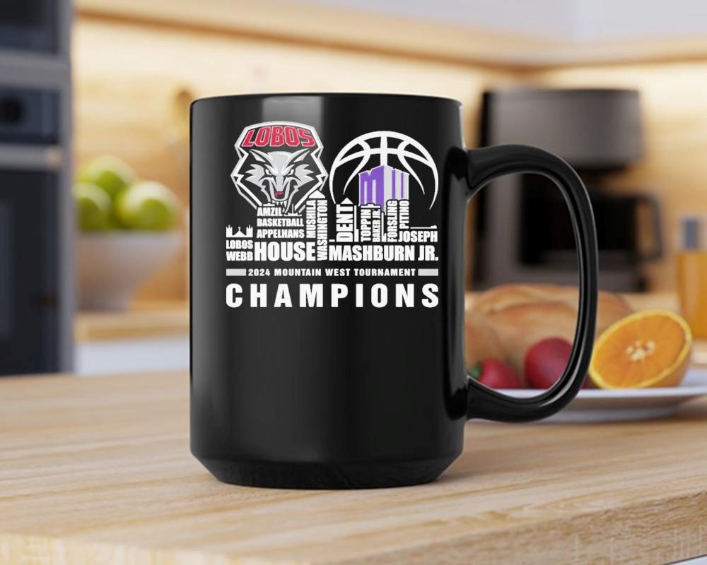 New Mexico Lobos 2024 Moutain West Tournament Champions Mug, hoodie