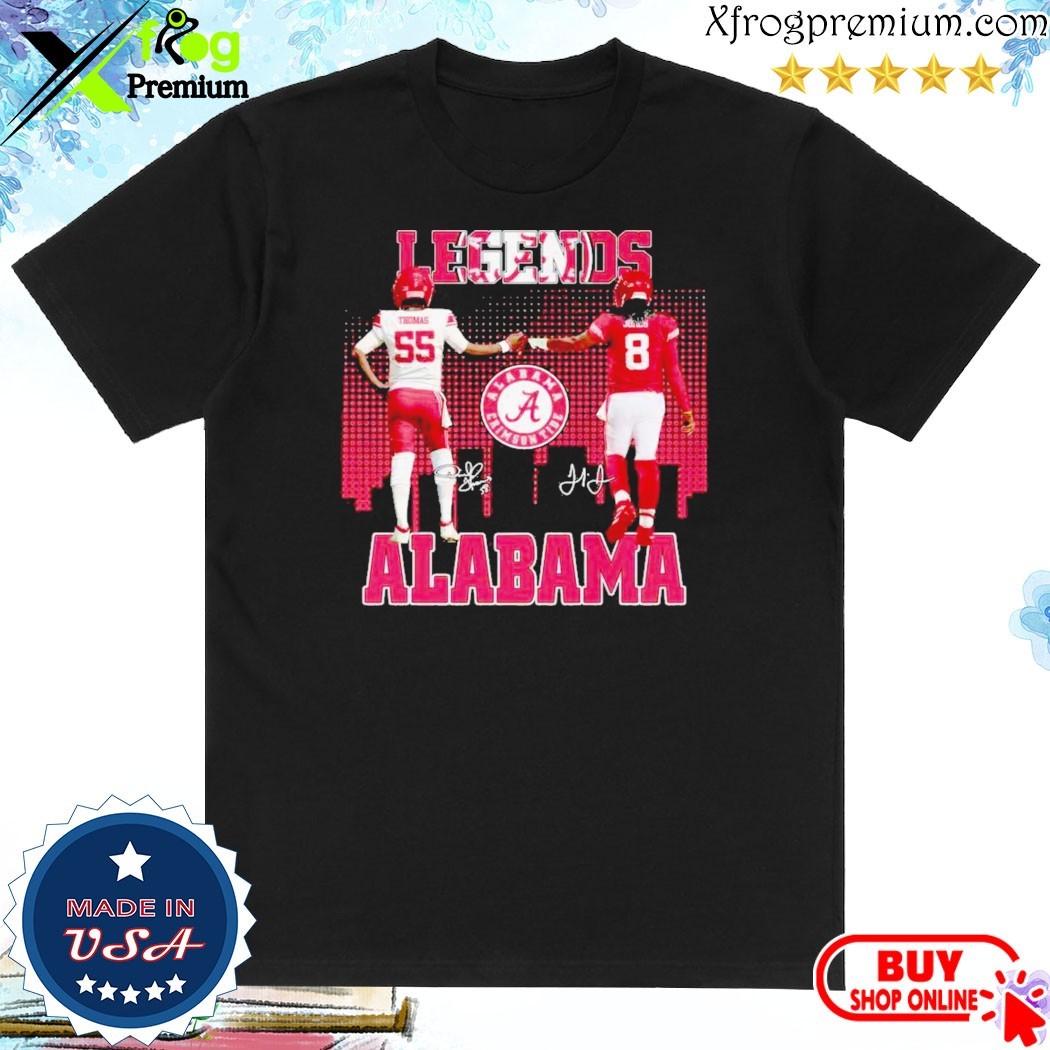 Official Alabama Crimson Tide The Legends Derrick Thomas Julio Jones T-Shirt