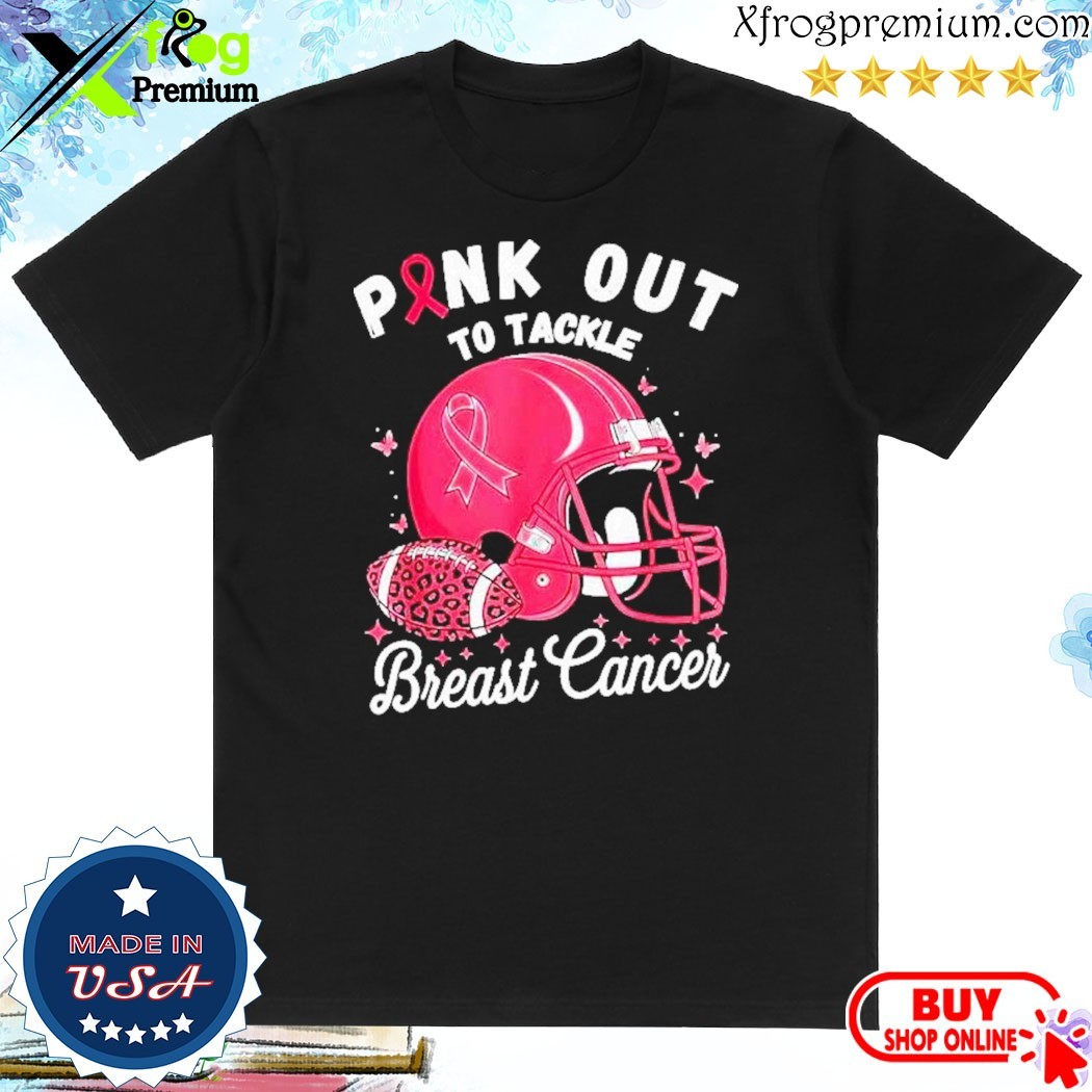 Official Best pink out to tackle breast cancer awareness American Football Shirt