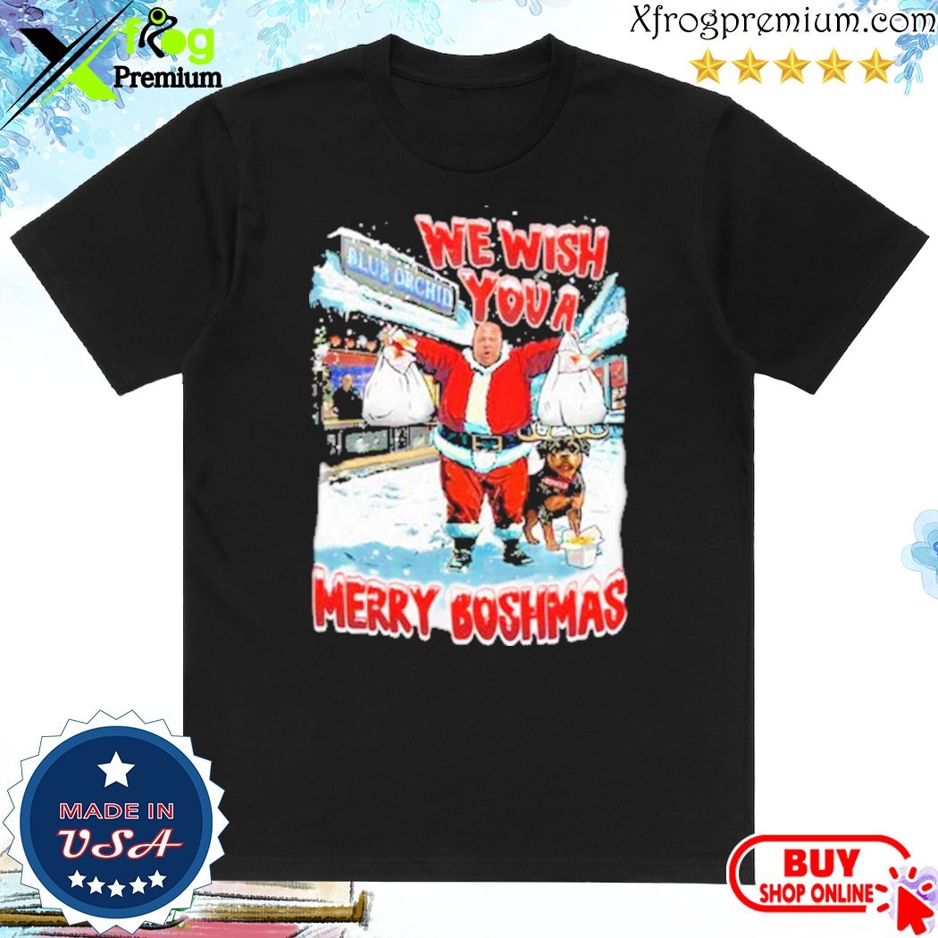 Official Boshtok Big John We Wish You A Merry Boshmas Shirt