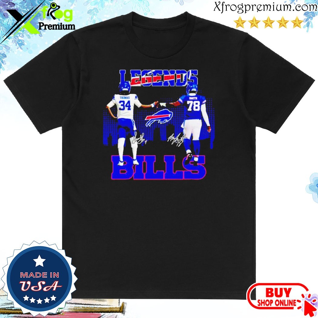 Official Buffalo Bills Legends Thurman Thomas Bruce Smith T-Shirt