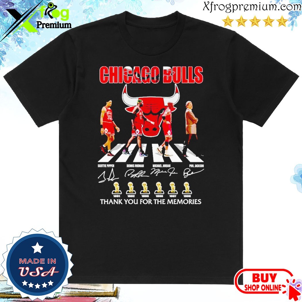 Official Chicago Bulls NBA Tribute Thank You for the Memories T-Shirt