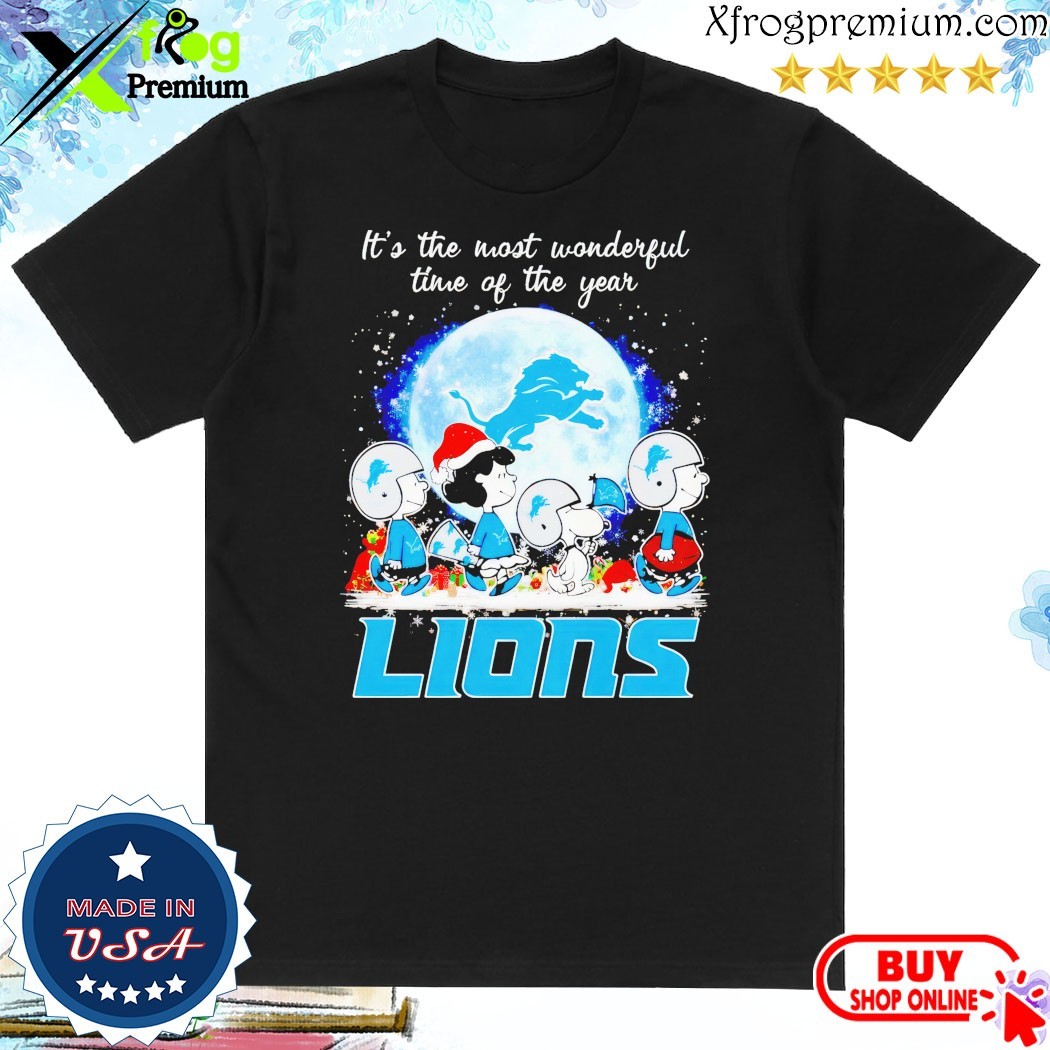 Official Detroit Lions It’s The Most Wonderful Time Of The Year T-Shirt