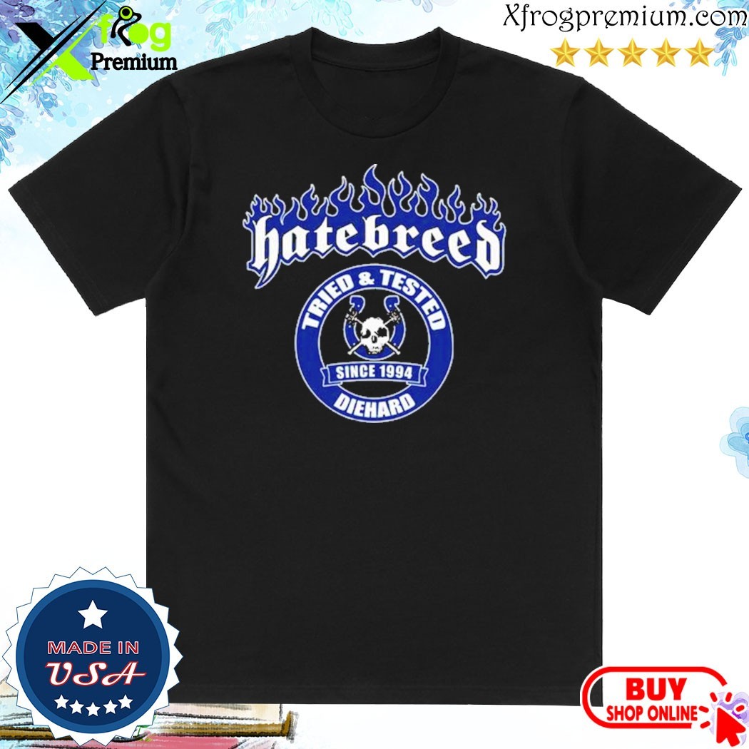 Official Hatebreed Nov 3 2024 Tried And Tested Indianapolis Shirt