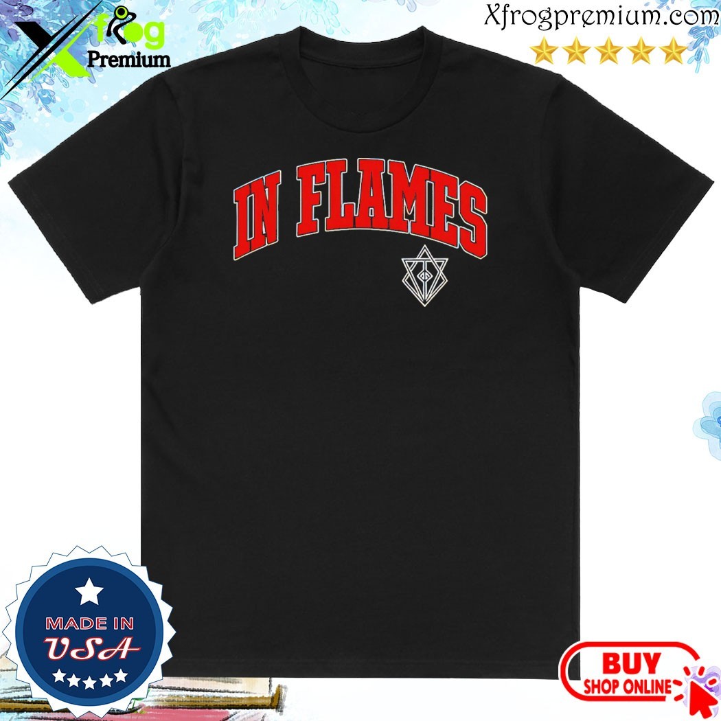 Official In Flames Collegiate Logo T-Shirt