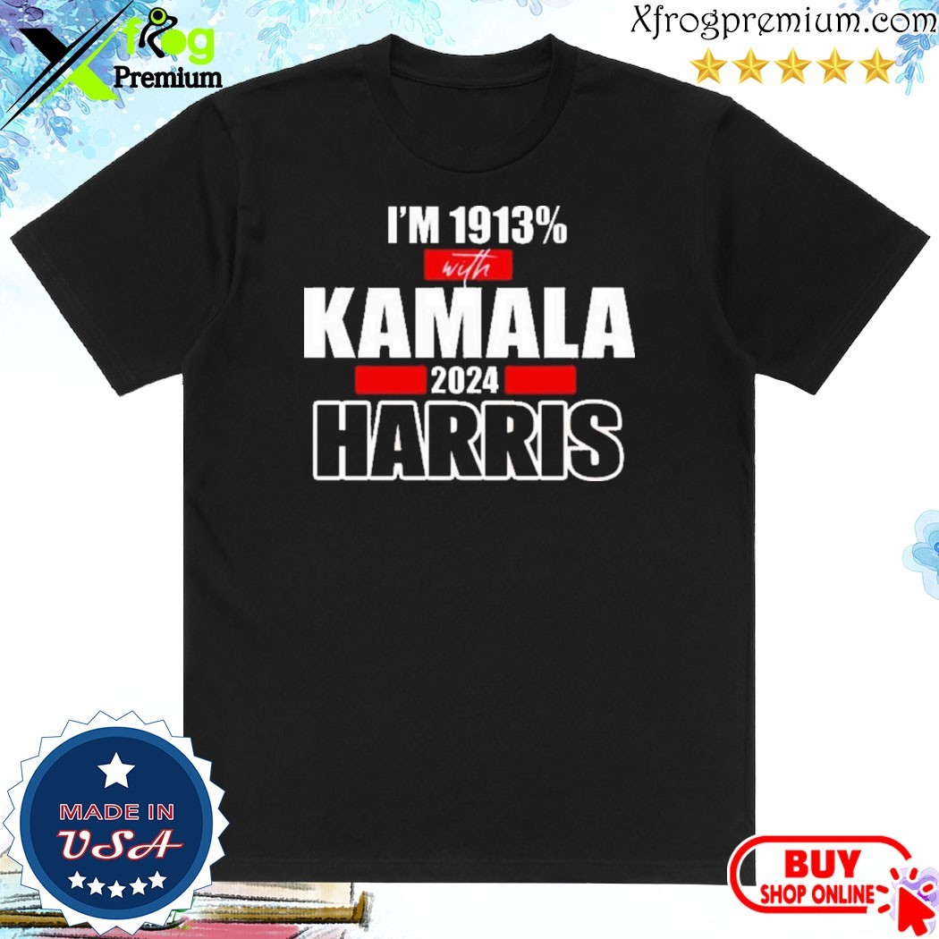 Official Jasmine crockett I'm 1913% with Kamala Harris 2024 Shirt