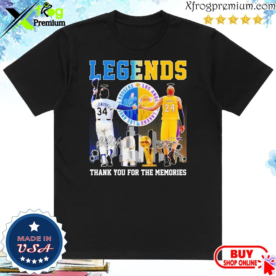 Official Legends Los Angeles Dodgers Thank You For The Memories Shirt