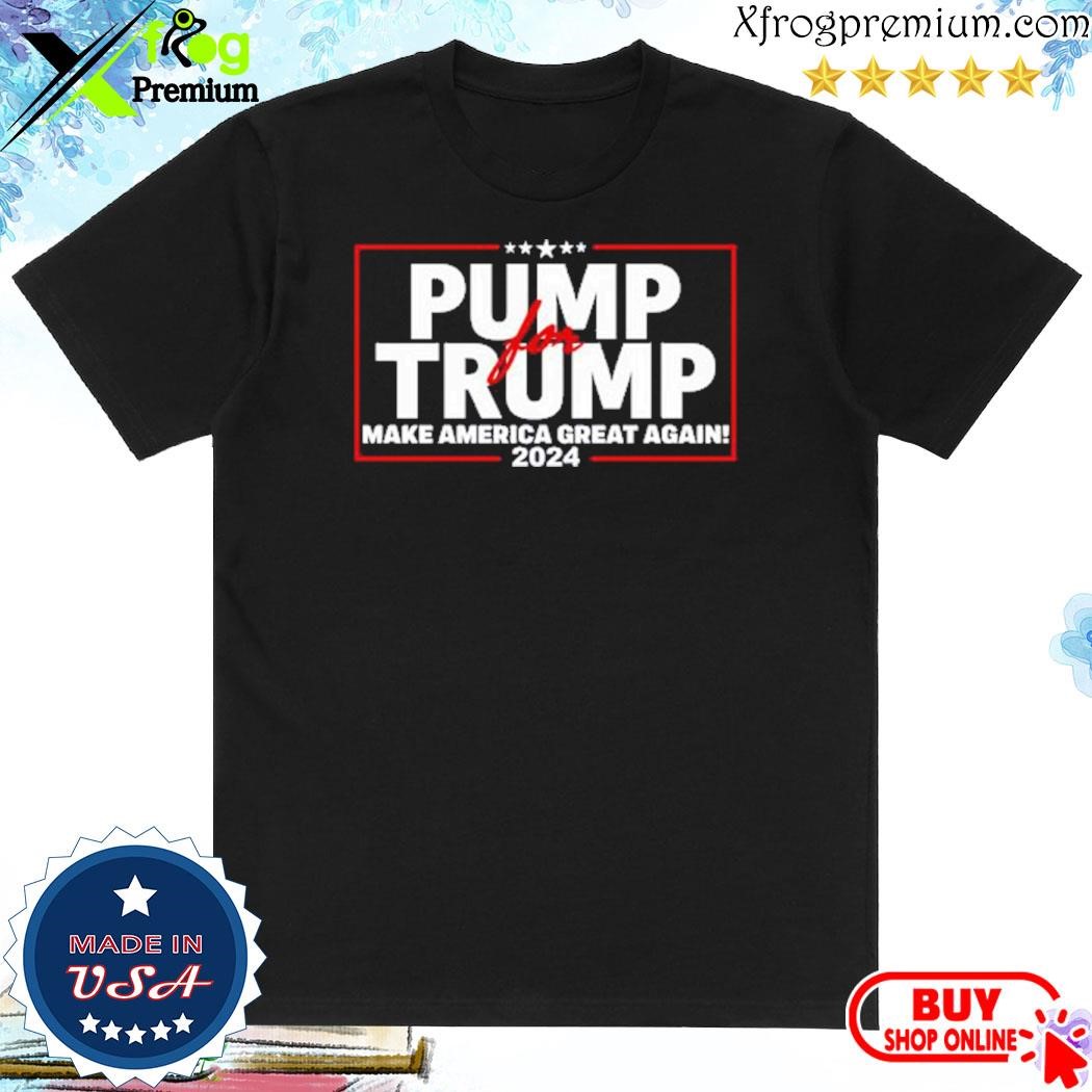 Official Lil Pump Wearing Pump For Trump America Great Again 2024 Shirt