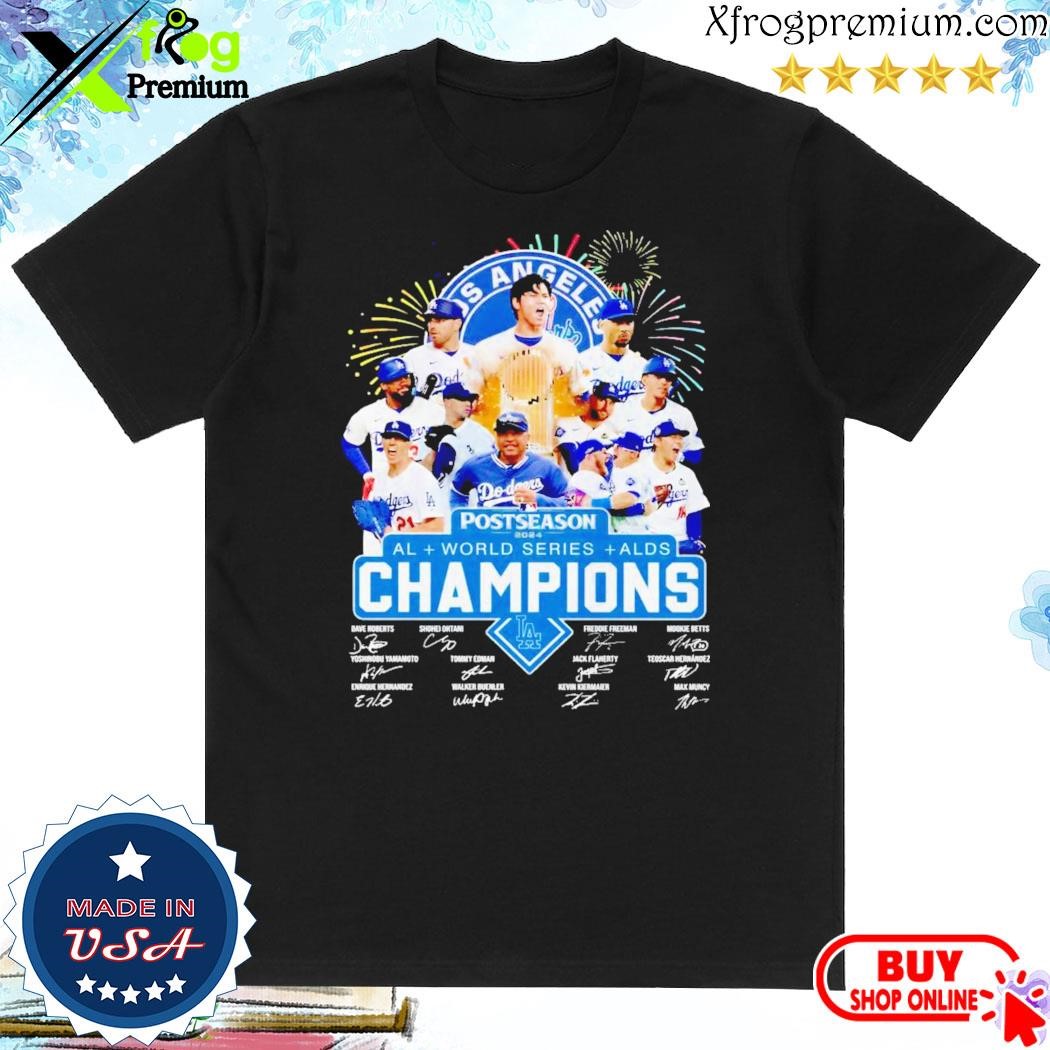 Official Los Angeles Dodgers American League World Series ALDS 2024 Champions T-Shirt