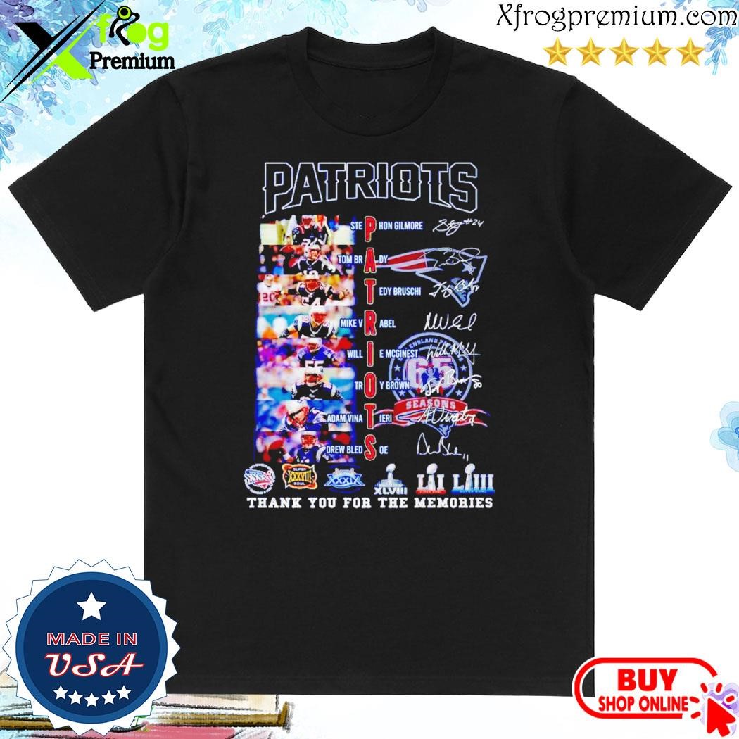 Official New England Patriots Thank You For The Memories 2D T-Shirt