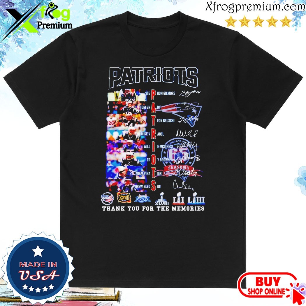 Official New England Patriots Thank You For The Memories Shirt