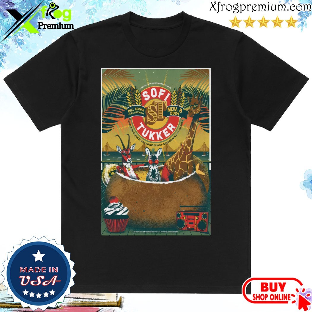 Official Sofi Tukker Nov 08 2024 Bill Graham Civic Auditorium San Francisco Event Poster T-Shirt