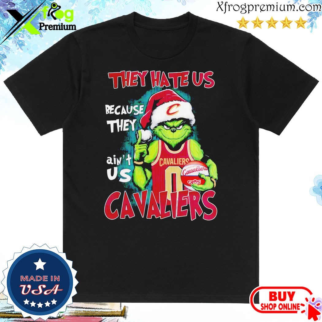 Official The Grinch x Cavaliers They Hate Us Merry Christmas 2024 T-Shirt