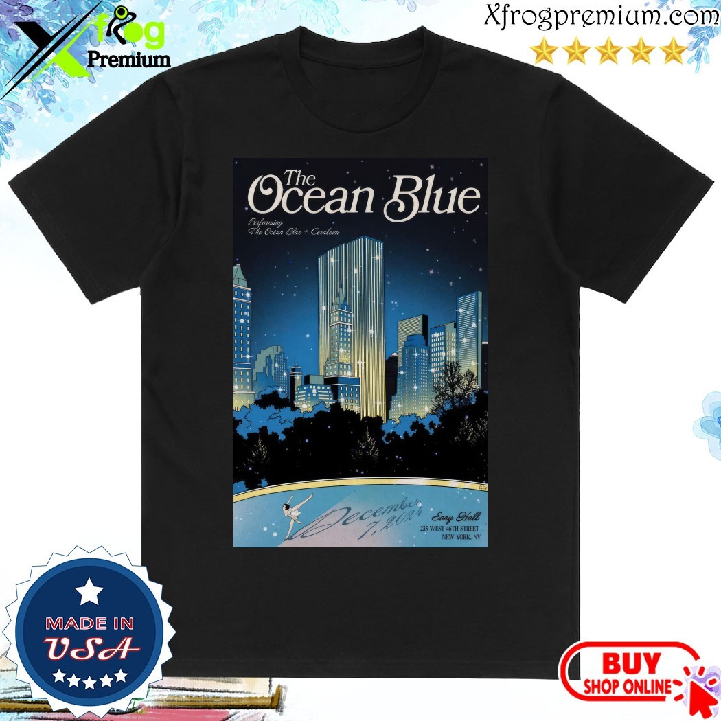 Official The Ocean Blue December 7 2024 New York NY Show Poster T-Shirt