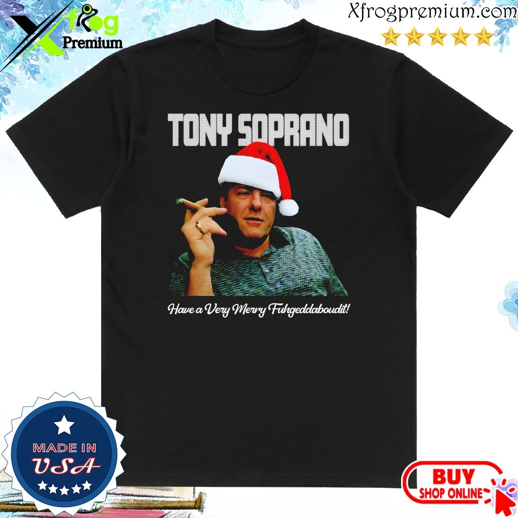 Official Tony Soprano Have A Very Merry Fuhgeddaboudit T-Shirt