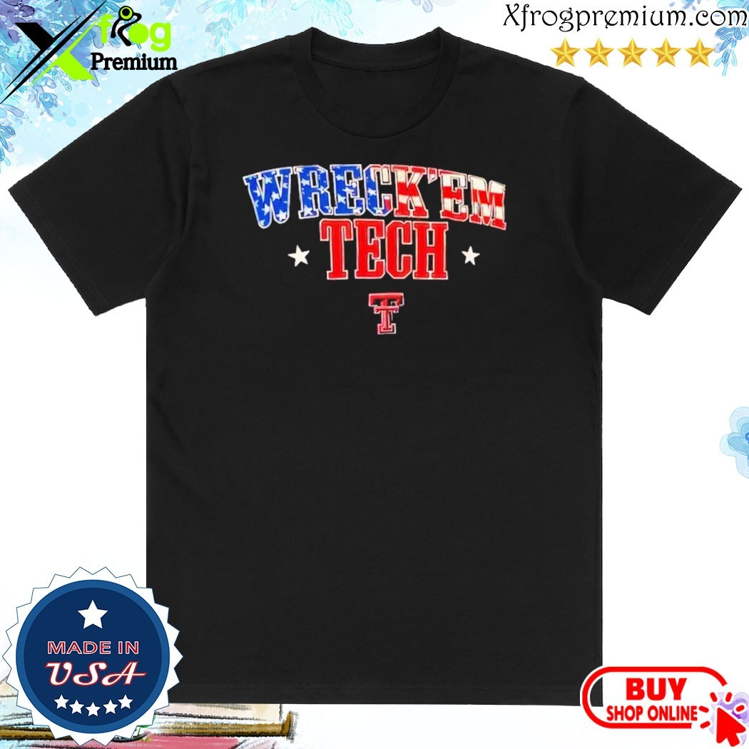 Official Wreck ‘em tech celebrate America T-shirt