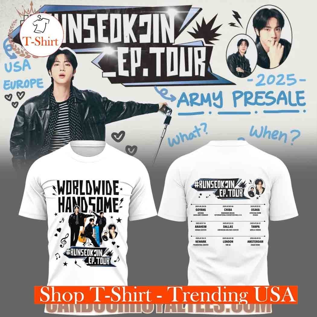 JIN RUNSEOKJIN TOUR Shirt, Jin Seokjin Tshirt, Kpop Merch
