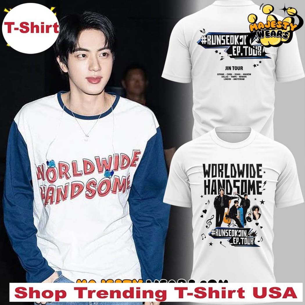 BTS RUNSEOKJIN_EP.TOUR' 25 “Worldwide Handsome” Shirt