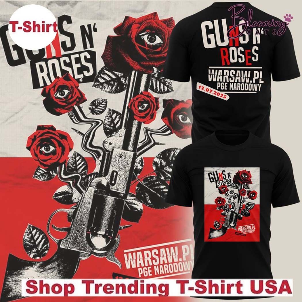 Guns N' Roses x Warsaw World Tour 2025 T-shirt