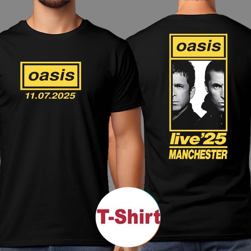Oasis Live'25ツアーTシャツ L マンチェスター7/11 Oasis live 2025 Manchester shirt, hoodie, sweater, long