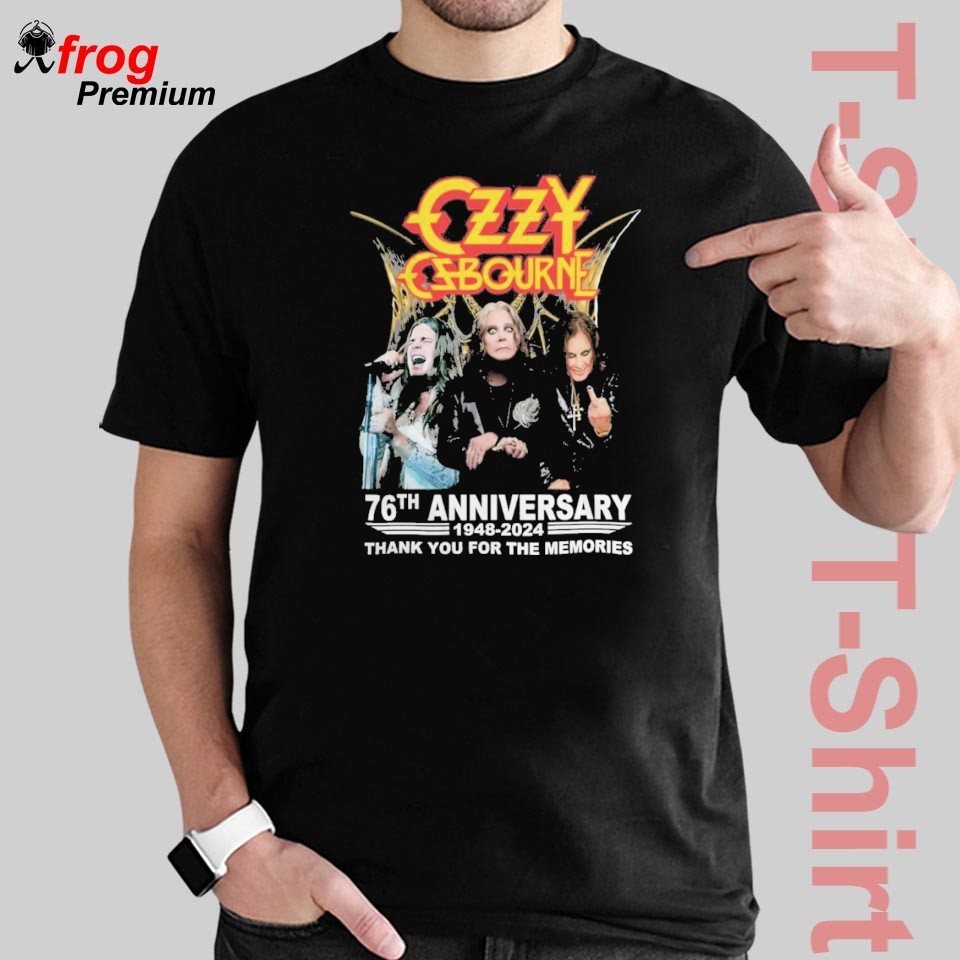 Ozzy Osbourne 76th Anniversary 1948 – 2024 Thank You For The