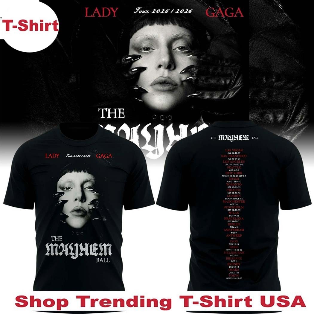 The Mayhem Ball Tour 2025-2026 Lady Gaga Shirt