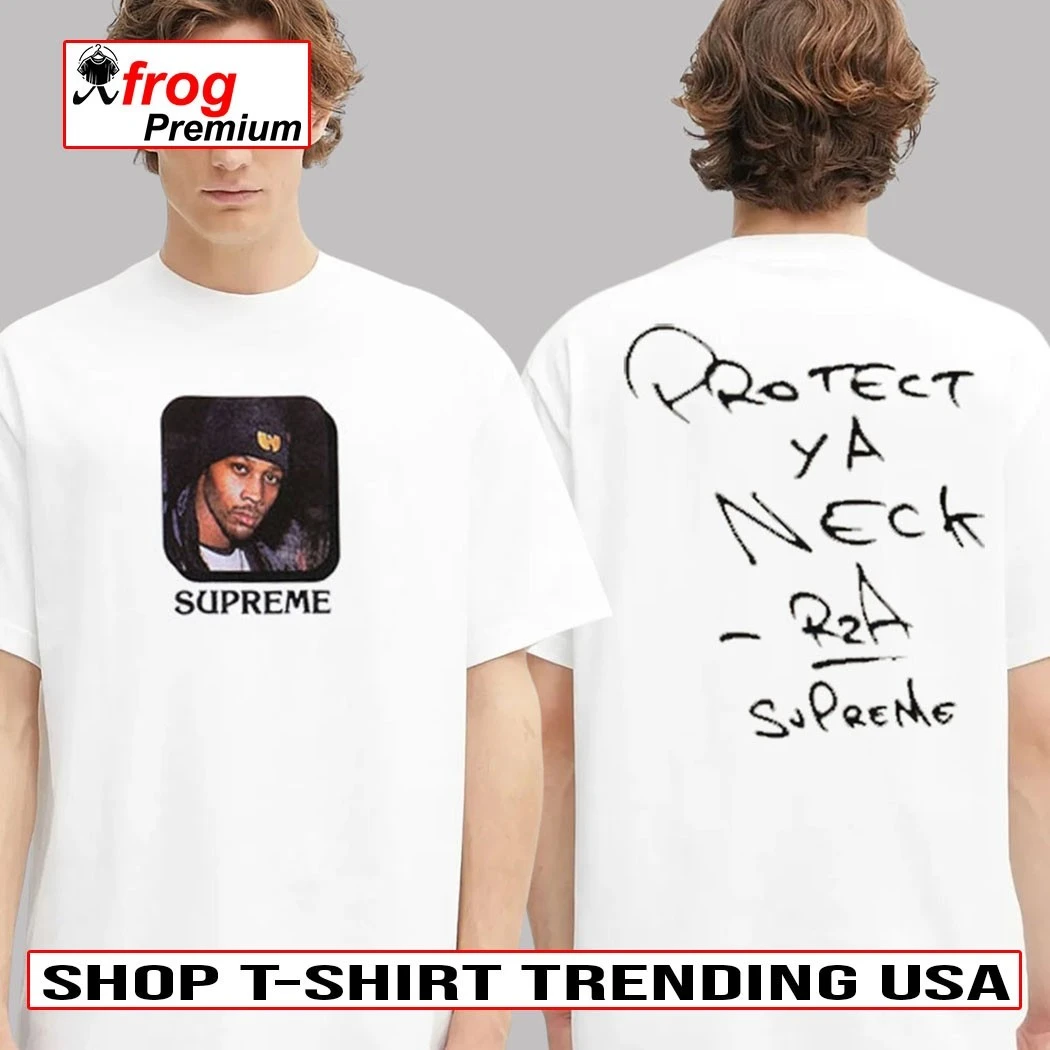 ステッカー付 Supreme x Wu-Tang RZA Tee Black L Supreme Wu-Tang