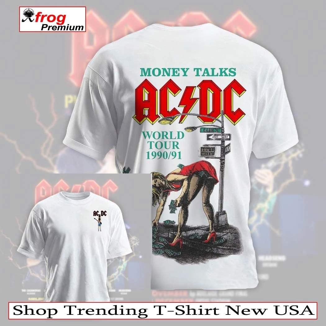 ACDC Money Talk World Tour 1990 91 T-Shirt