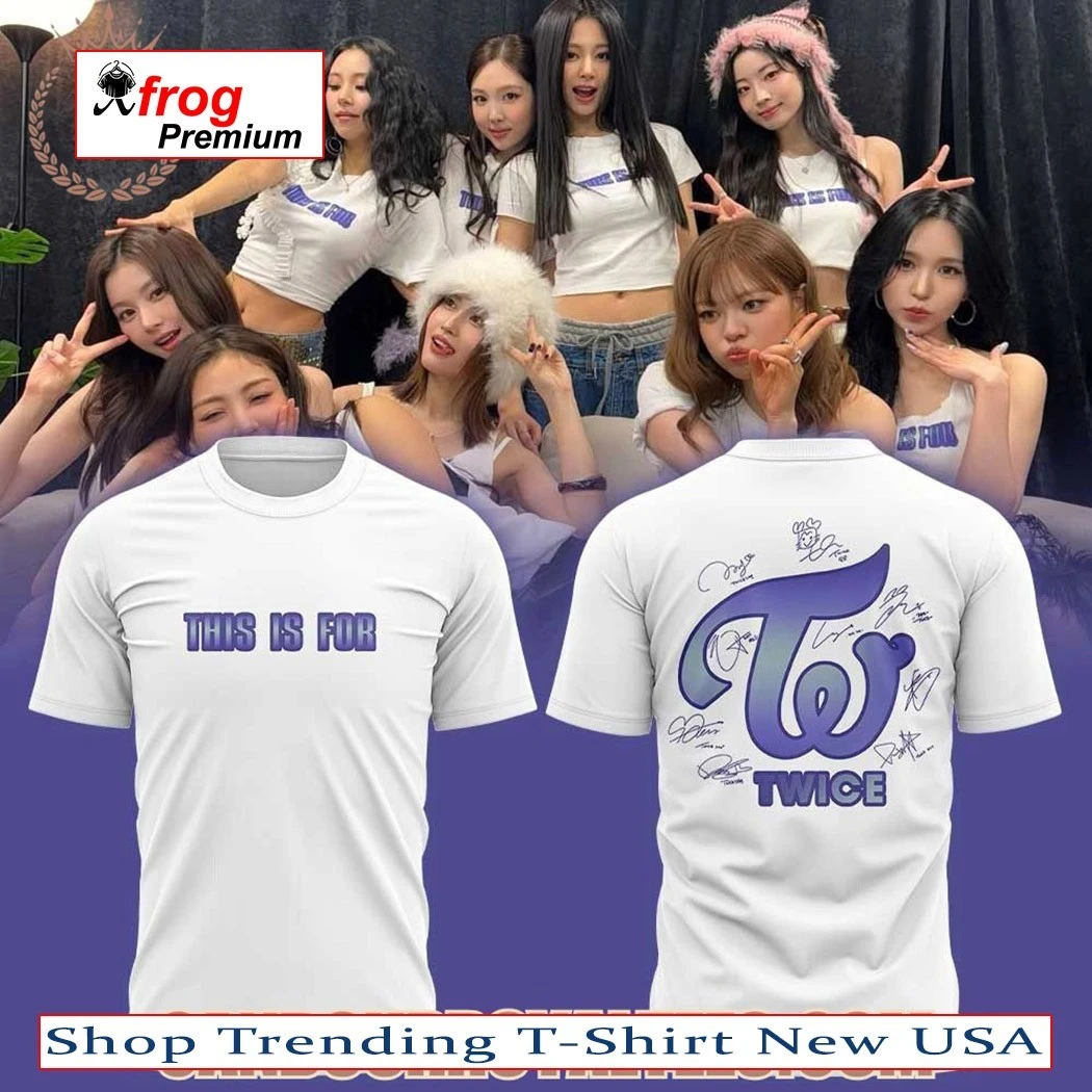 Official TWICE This is For World Tour Limited Edition Shirt